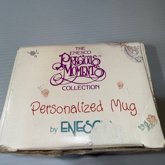 Vintage 1990 Enesco Precious Moments Kathy Personalized Coffee Mug with Box - Picture 6 of 9
